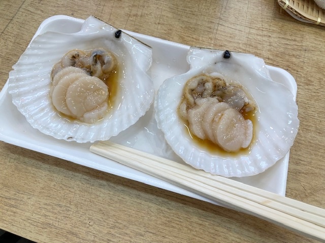 お刺身になったホタテ