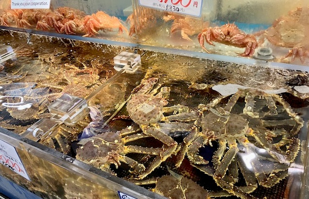 蟹売り場